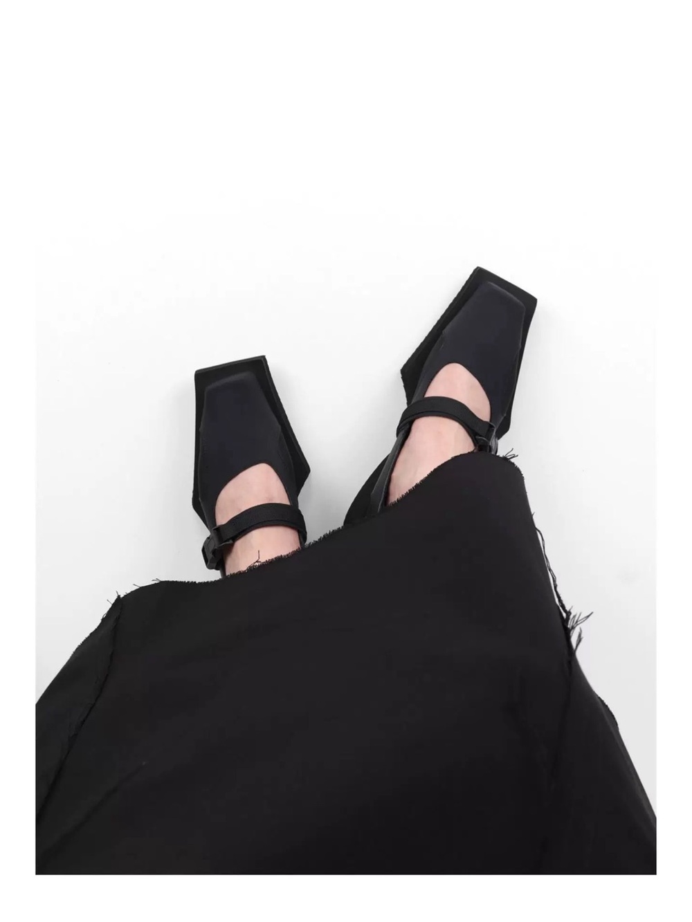Black Leather Mary Jane Sport Flats - Picture 11 of 11